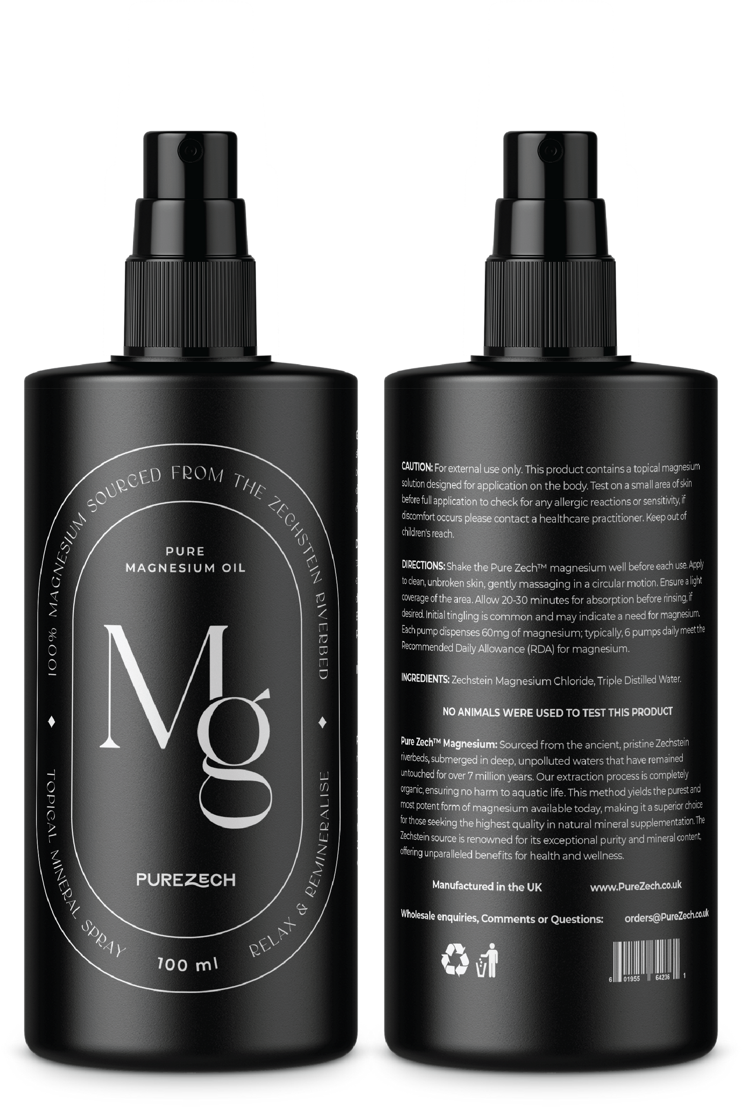 PureZech™ 100% Pure Magnesium Max Strength Super Strength