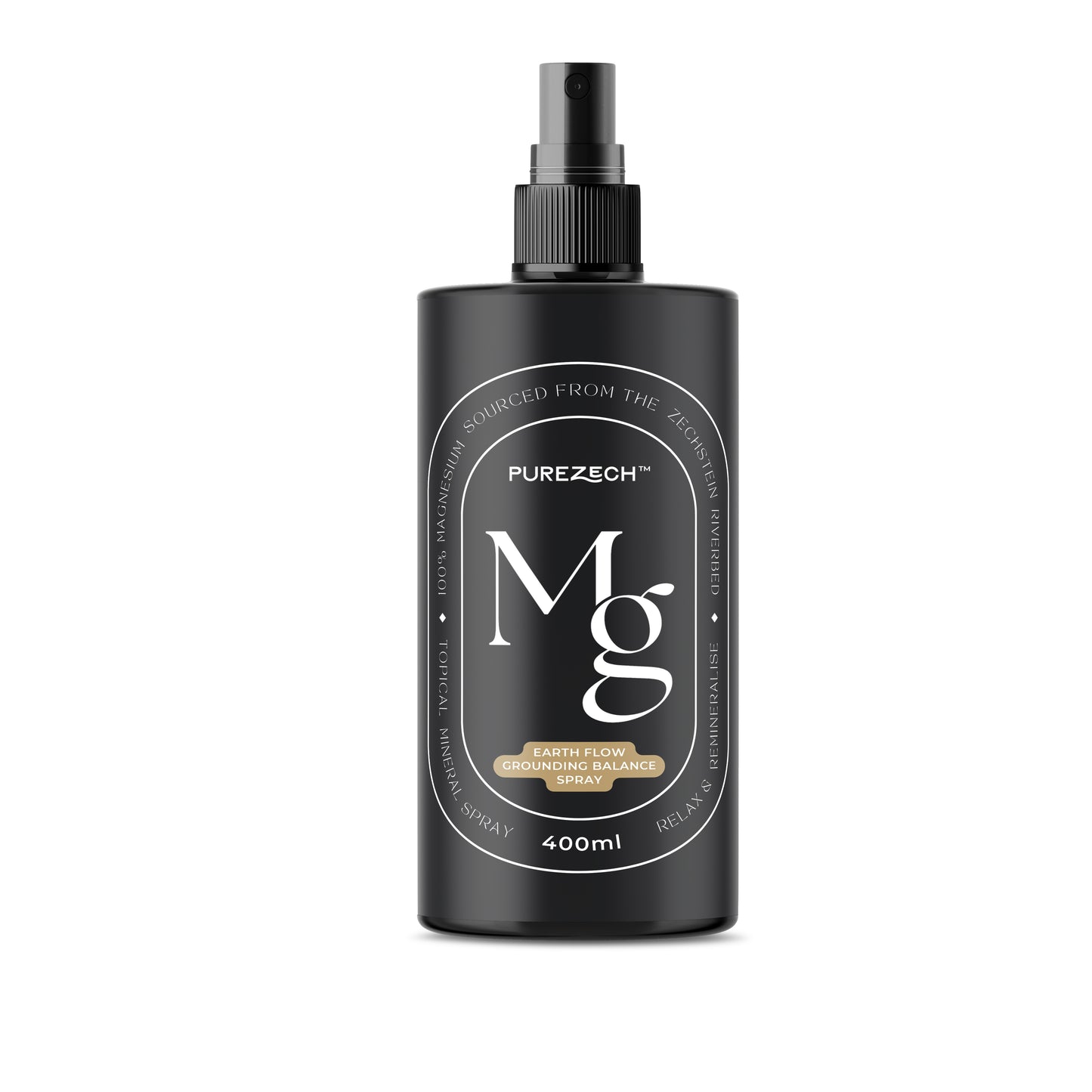 PureZech™ Earth Flow Grounding Balance 100% Pure Magnesium Spray with Aromatherapy Oil & DMSO Blend