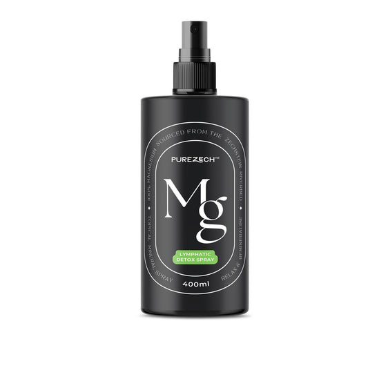 PureZech™ Lymphatic Detox Spray 100% Pure Magnesium Spray with Aromatherapy Oil, Castor Oil and DMSO