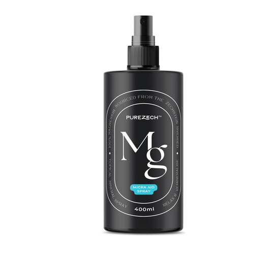 PureZech™ Migra Aid Spray 100% Pure Magnesium Spray with Aromatherapy Oil and DMSO
